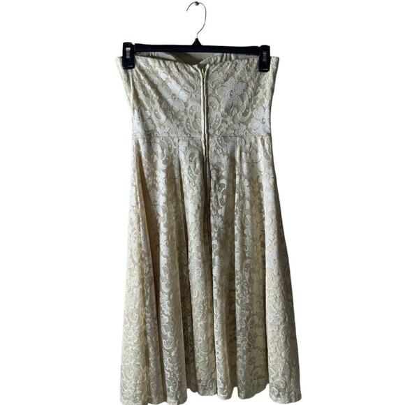 Vintage Nights By Teeze Me Dress 7/8 Sweatheart Floral Lace Bridesmaid Wedding - Picture 4 of 8